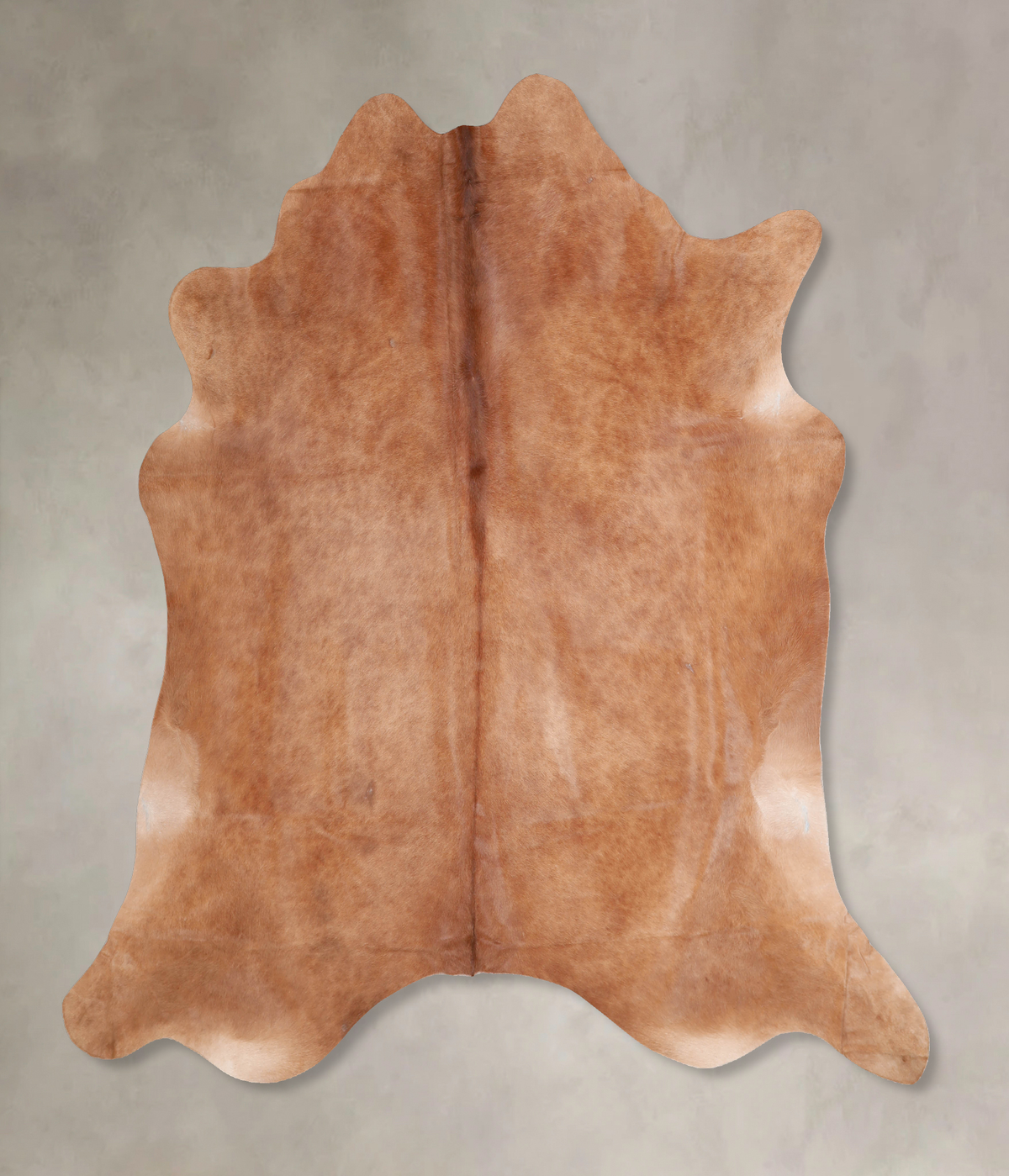 Solid Brown Cowhide Rug #A30410