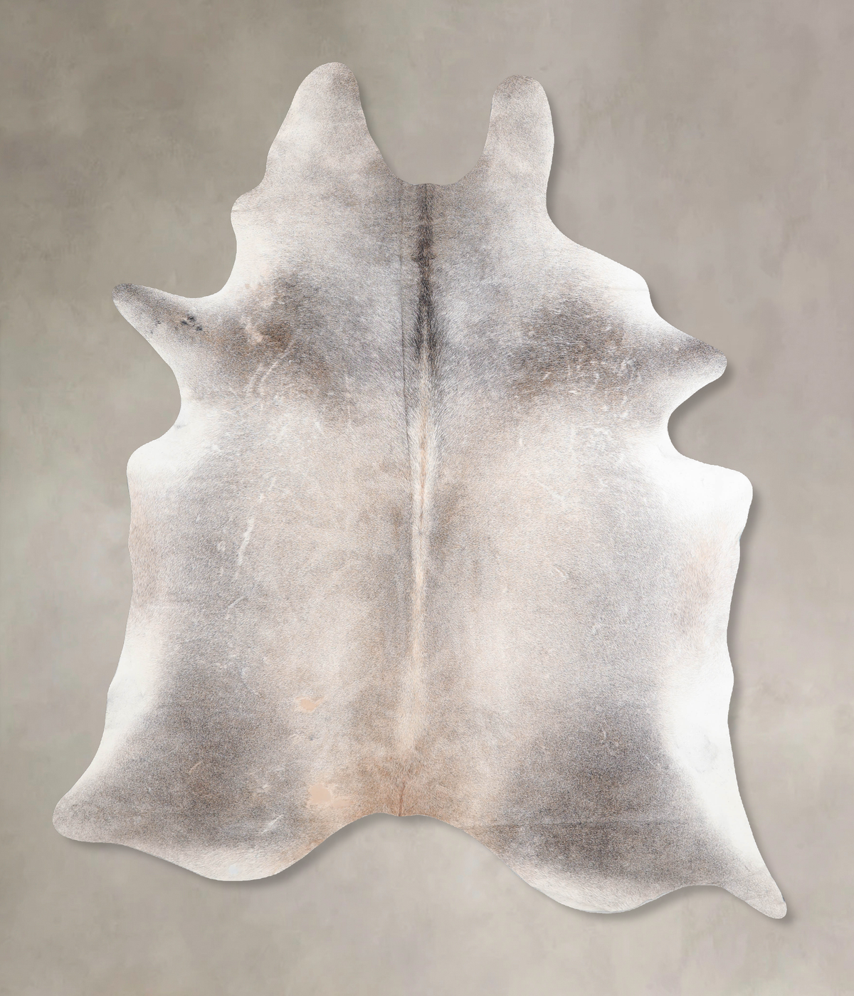 Grey with Beige Cowhide Rug #A30540