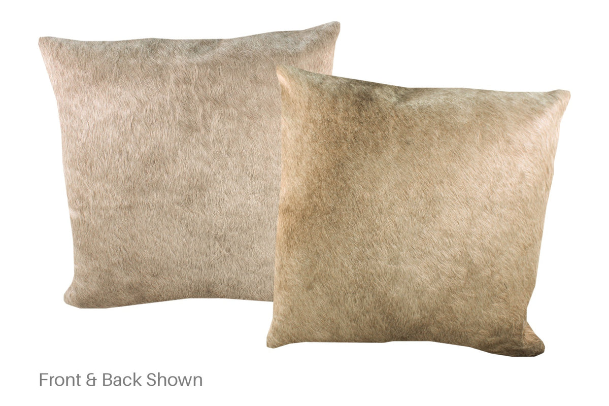 Champagne Cowhide Pillow #A52734
