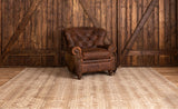 Yellowstone Buffalo Curved Tufted Chair
