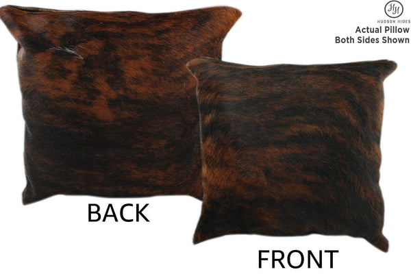 Dark Brindle Cowhide Pillow #11184
