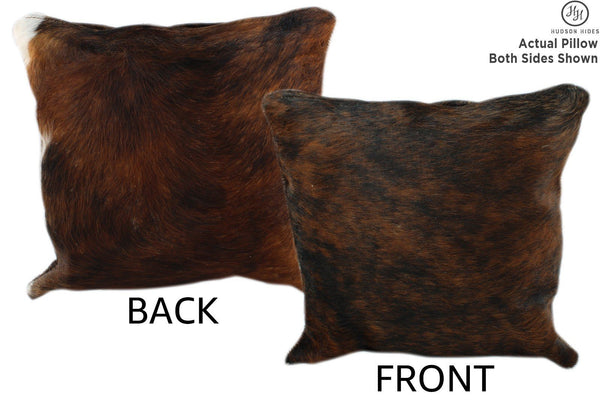 Dark Brindle Cowhide Pillow #11188