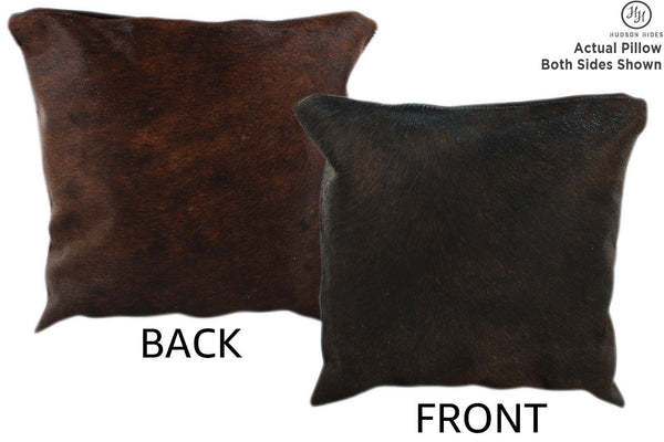 Dark Brindle Cowhide Pillow #11191