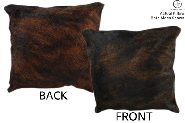 Dark Brindle Cowhide Pillow #11209