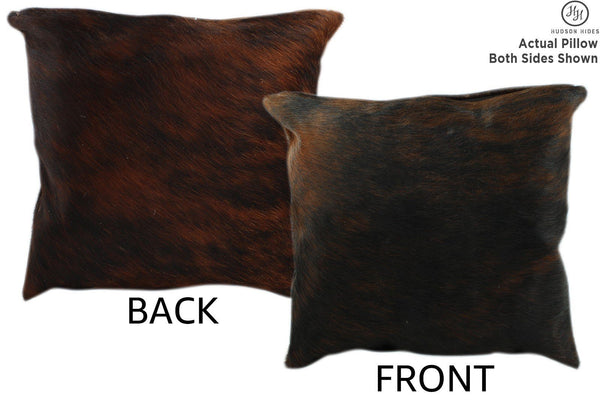 Dark Brindle Cowhide Pillow #11211