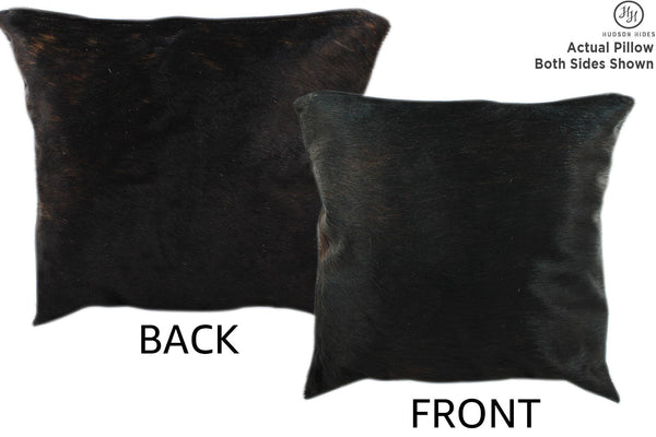 Dark Brindle Cowhide Pillow #11225
