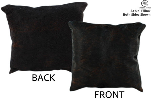 Dark Brindle Cowhide Pillow #11226