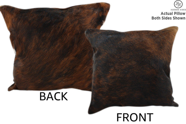 Dark Brindle Cowhide Pillow #11230