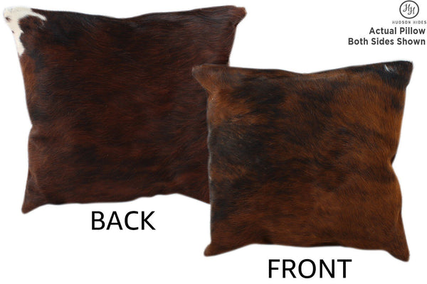 Dark Brindle Cowhide Pillow #11246