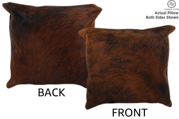 Dark Brindle Cowhide Pillow #11254