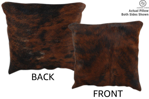 Dark Brindle Cowhide Pillow #11255