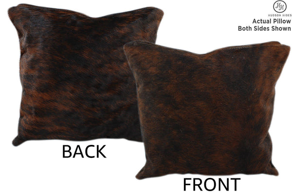 Dark Brindle Cowhide Pillow #11262
