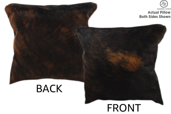 Dark Brindle Cowhide Pillow #11280