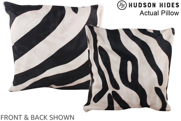 Zebra Cowhide Pillow #A13418