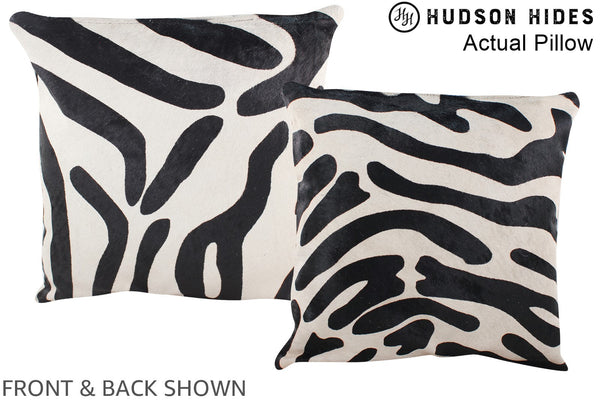 Zebra Cowhide Pillow #A13420
