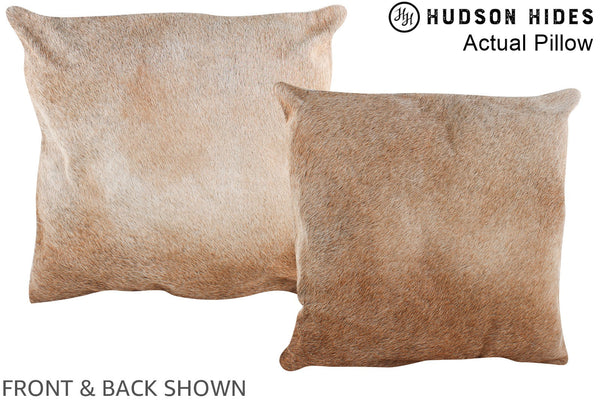Caramel Cowhide Pillow #A13429