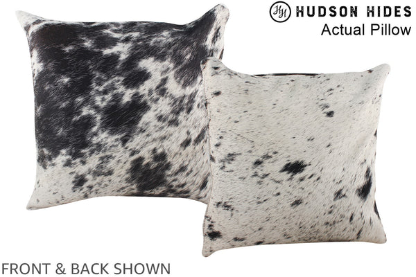 Black and White Cowhide Pillow #A13463