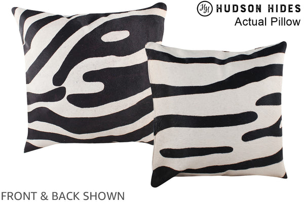 Zebra Cowhide Pillow #A13481