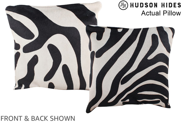 Zebra Cowhide Pillow #A13482