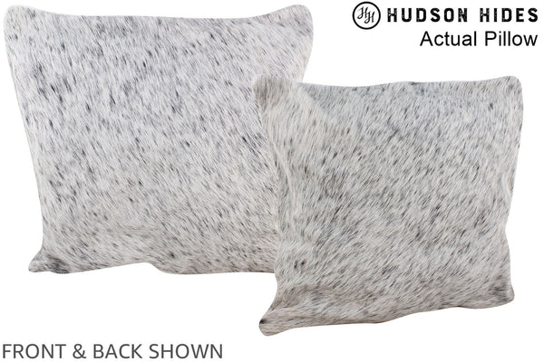 Salt and Pepper Black Cowhide Pillow #A13542