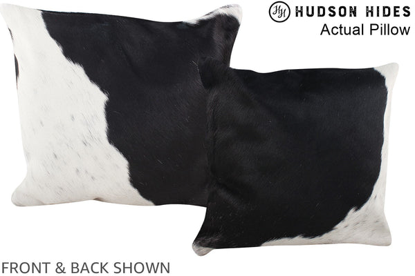 Black and White Cowhide Pillow #A13553