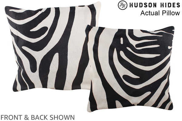 Zebra Cowhide Pillow #A13557