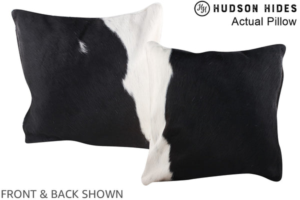 Black and White Cowhide Pillow #A13566