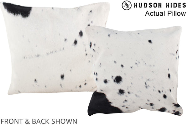 Black and White Cowhide Pillow #A13609