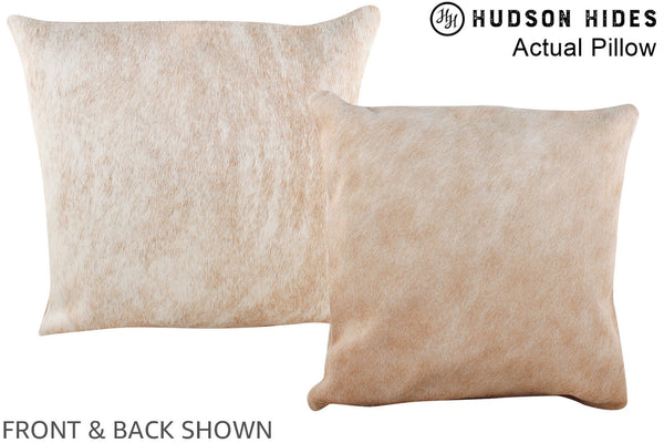 Beige Cowhide Pillow #A13679