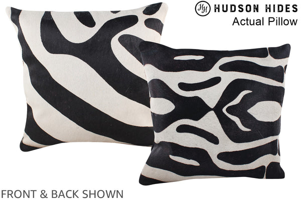 Zebra Cowhide Pillow #A13691