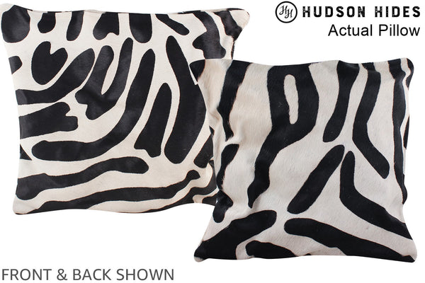 Zebra Cowhide Pillow #A13693
