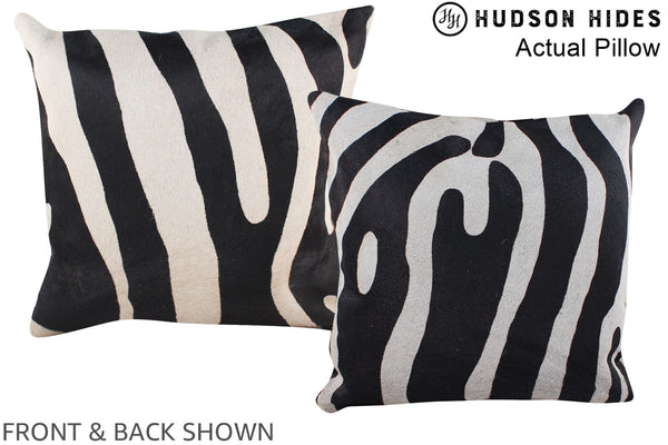 Zebra Cowhide Pillow #A13694
