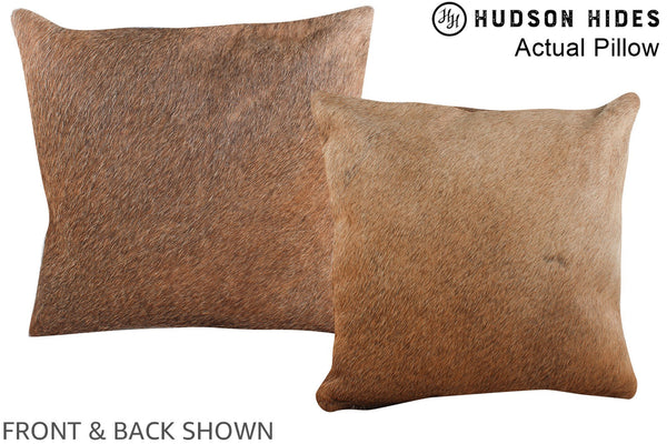 Caramel Cowhide Pillow #A13764