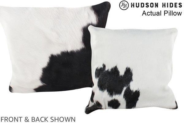 Black and White Cowhide Pillow #A13801