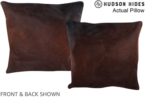 Chocolate Cowhide Pillow #A13817