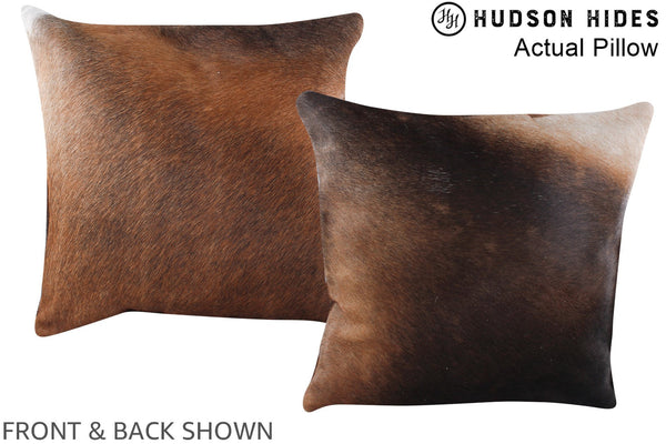 Chocolate Cowhide Pillow #A13819