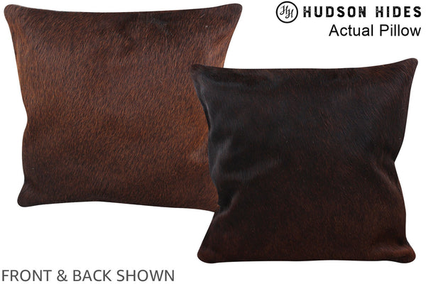 Chocolate Cowhide Pillow #A13902