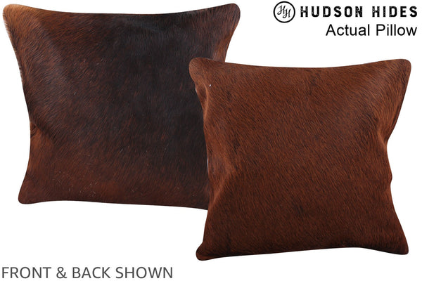 Chocolate Cowhide Pillow #A13959