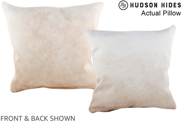 Beige Cowhide Pillow #A13969