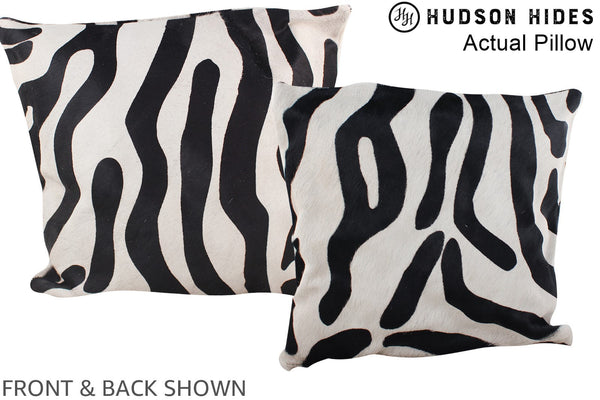 Zebra Cowhide Pillow #A13972