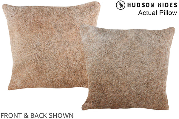 Caramel Cowhide Pillow #A13975