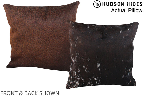 Chocolate Cowhide Pillow #A13999