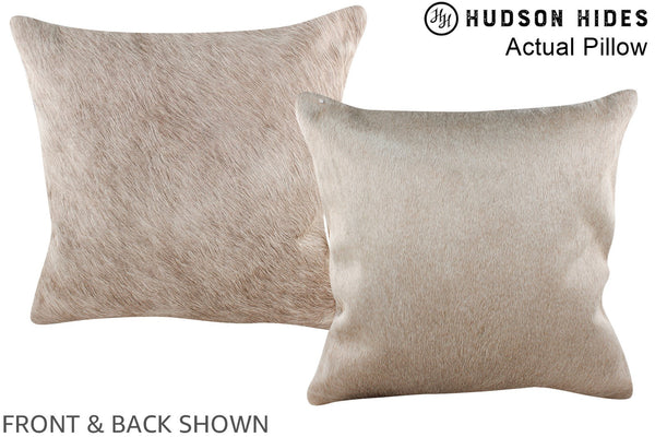 Beige Cowhide Pillow #A14030