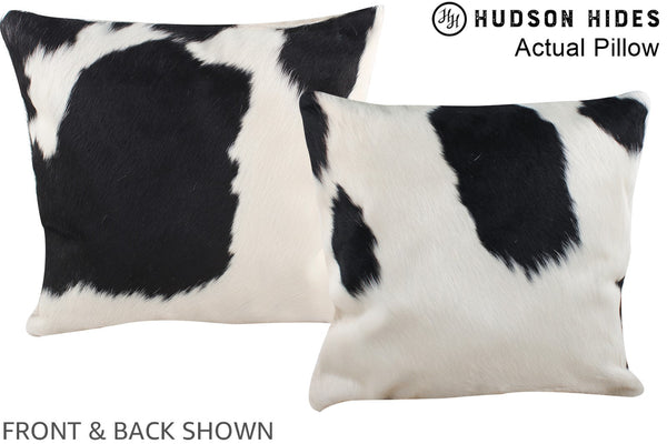 Black and White Cowhide Pillow #A14040