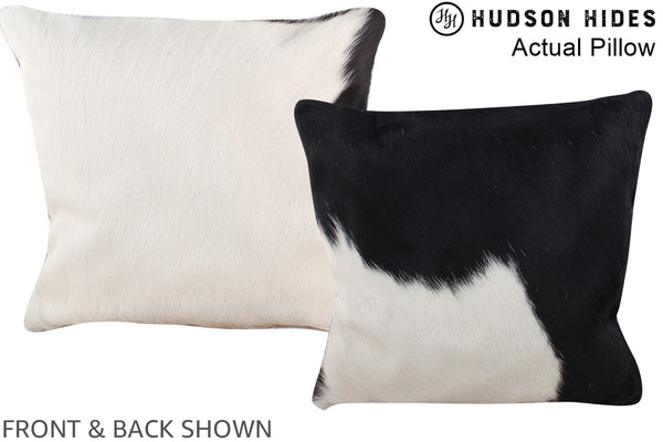 Black and White Cowhide Pillow #A14083