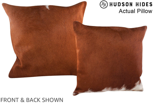 Brown and White Cowhide Pillow #A14121