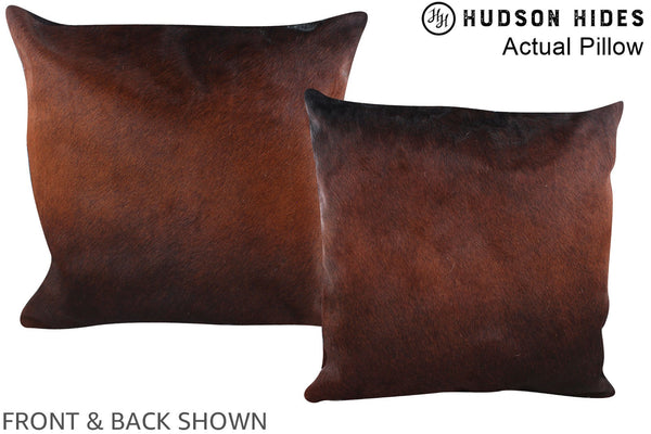 Chocolate Cowhide Pillow #A14157