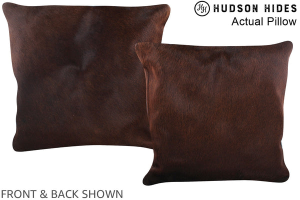 Chocolate Cowhide Pillow #A14179