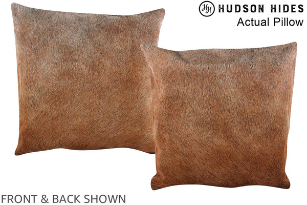 Caramel Cowhide Pillow #A14270