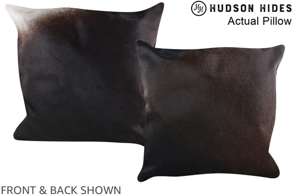 Chocolate Cowhide Pillow #A14286